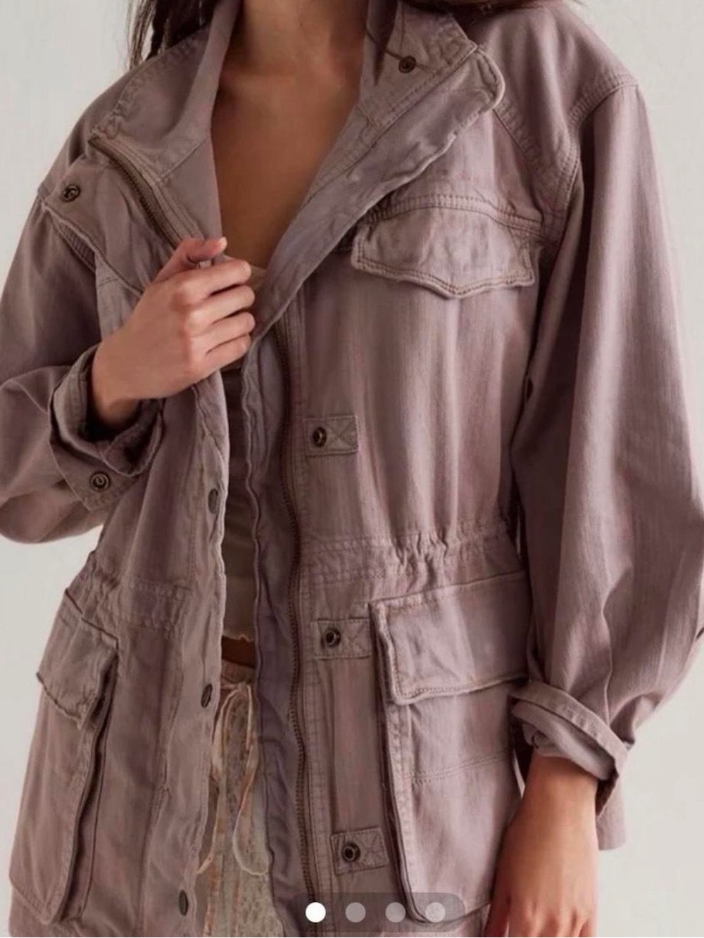 We The Free Mauve Utility Jacket